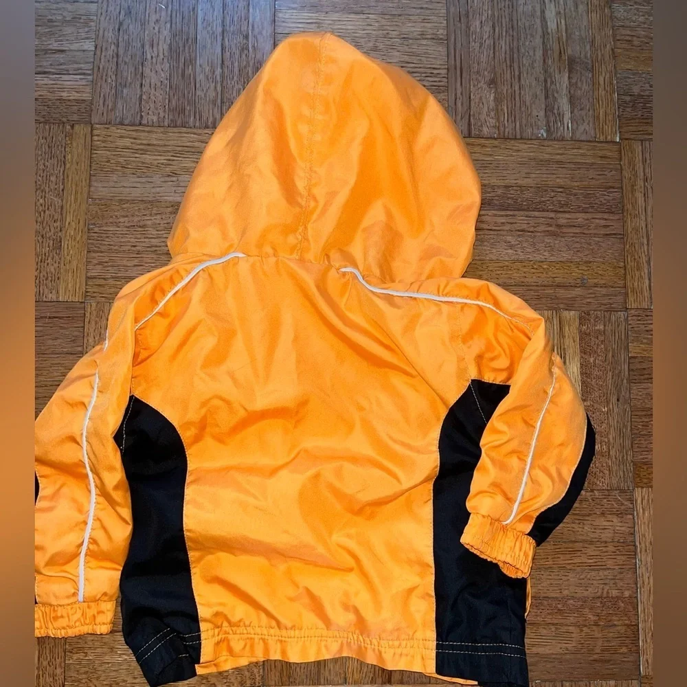 Adidas Orange and Black Hooded UT Jacket Baby boys 2t